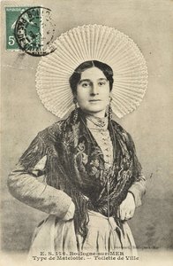 Postkarte: Mailotte, Matrosenfrau in Toilette aus Ville/Boulogne-sur-Mer