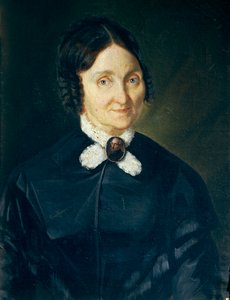 Porträt von Donna Tecla Antonini de Laska von Giovanni Baccarlino, Öl auf Leinwand, 47x63 cm