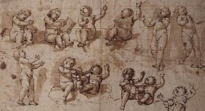 Studien von Putti von Giovanni Baglione