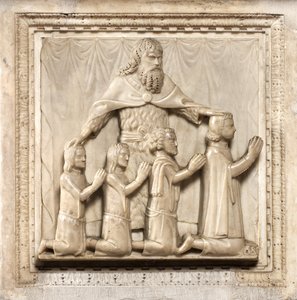 Vier Stifter und Sankt Peter von Giovanni Balduccio