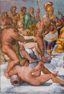 Die Versammlung der Götter (Detail)