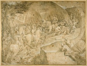 Der Weg nach Golgatha von Giovanni Battista  Castello