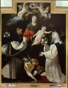 Madonna des Rosenkranzes von Giovanni Battista  Crespi
