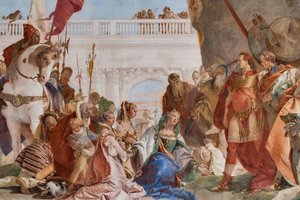 Mäßigung Alexanders des Großen (Detail) von Giovanni Battista Tiepolo