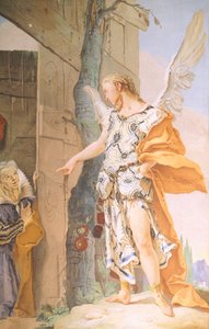 Sarah und der Engel von Giovanni Battista (1696 1770) Tiepolo