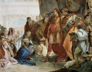 Die Familie von Darius III. Codoman, Detail