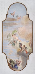 Der Triumph von Tapferkeit und Klugheit von Giovanni Battista Tiepolo