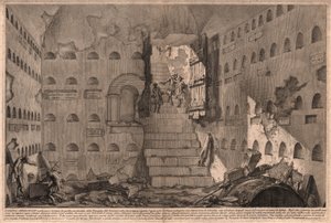 Ansicht einer antiken Grabkammer, entdeckt 1736 in der Nähe von Rom, Italien von Giovanni Battista (after) Piranesi