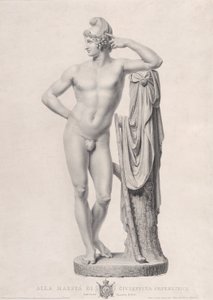 Paris lehnt an einem Baumstumpf, 1817 von Giovanni Battista Balestra