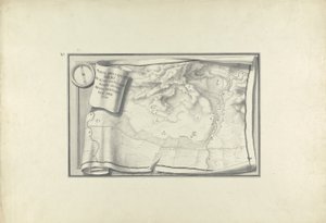 Plan der Ruinen von Sardis mit Überresten antiker Gebäude, um 1750 von Giovanni Battista Borra