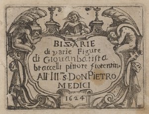 Titelseite für "Bizzarie di varie Figure"