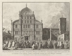 Besuch des Dogen in San Zaccaria am Ostersonntag, 1763-1766