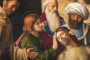 Beweinung Christi (Detail) von Giovanni Battista Cima da Conegliano