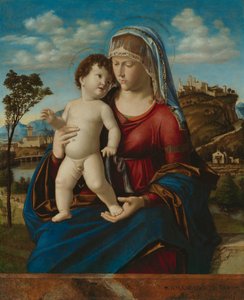 Madonna und Kind in einer Landschaft, ca. 1496-99 von Giovanni Battista Cima da Conegliano