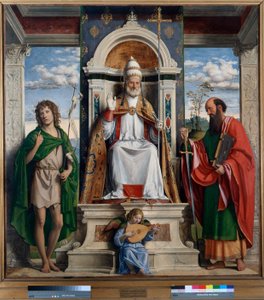 St. Peter auf dem Thron mit St. Johannes dem Täufer und St. Paulus