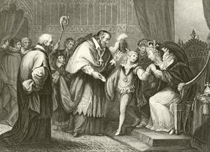 Edward, Herzog von York, verabschiedet sich von seiner Mutter von Giovanni Battista Cipriani