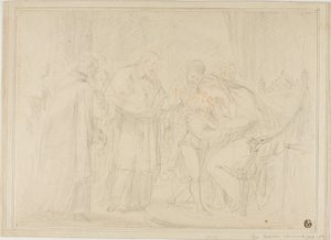 Königin von Edward IV. trennt sich vom Herzog von York auf Befehl von Richard III. von Giovanni Battista Cipriani