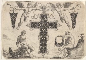 Kreuzförmiger Anhänger und vier andere Motive, 1622 von Giovanni Battista Costantini