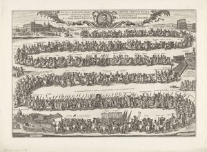 Prozession von Papst Innozenz XI. nach St. Johann von Lateran