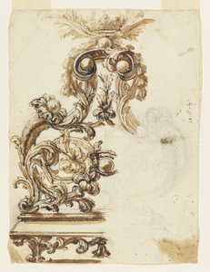 Entwurf für ein vergoldetes Bronzeornament