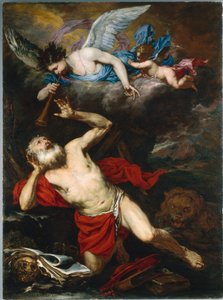 Die Vision des Heiligen Hieronymus (ca. 1660) von Giovanni Battista Langetti