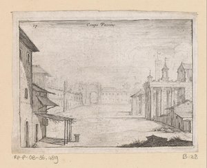 Ansicht des Forum Romanum in Rom (Gesichter auf Rom, Alcune vedute et prospettive di luoghi dishabitati di Roma) von Giovanni Battista Mercati