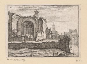Reste des Tempels von Venus und Roma in Rom von Giovanni Battista Mercati