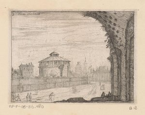 Reste der Thermen des Diokletian in Rom von Giovanni Battista Mercati