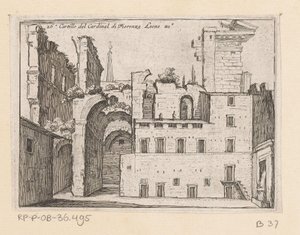Reste des Serapeums in Rom von Giovanni Battista Mercati