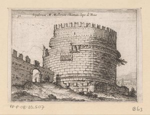 Grabmal der Caecilia Metella in Rom von Giovanni Battista Mercati