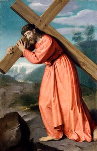 Christus trägt das Kreuz, von Giovanni Battista Moroni, Heiligtum Unserer Lieben Frau der Tränen, Albino