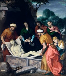 Beisetzung Christi im Grab, von Giovanni Battista Moroni von Giovanni Battista Moroni