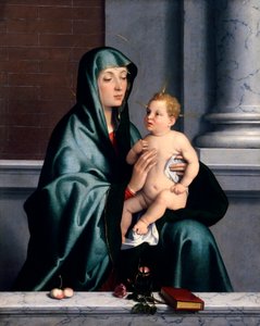 Madonna und Kind von Giovanni Battista Moroni