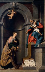 Heirat der Heiligen Katharina von Giovanni Battista Moroni, Kirche St. Bartholomäus, Almenno von Giovanni Battista Moroni