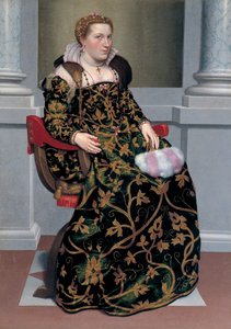 Porträt von Isotta Brembati, ca. 1555 von Giovanni Battista Moroni
