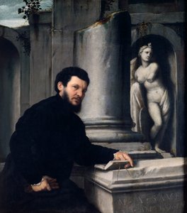 Porträt von Marco Antonio Savelli von Giovanni Battista Moroni