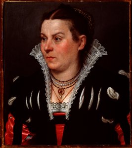 Porträt einer reichen Dame von Giovanni Battista Moroni