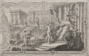 Neue Karte von Rom, herausgegeben von Giambattista Nolli im Jahr 1748, bekannt als La Pianta Grande di Roma