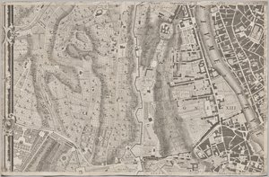 Neue Karte von Rom, herausgegeben von Giambattista Nolli im Jahr 1748, bekannt als La Pianta Grande di Roma