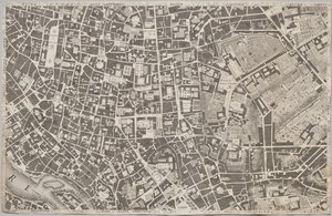 Neue Karte von Rom, herausgegeben von Giambattista Nolli im Jahr 1748, bekannt als La Pianta Grande di Roma