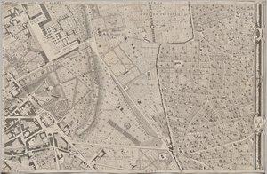 Neue Karte von Rom, herausgegeben von Giambattista Nolli im Jahr 1748, bekannt als La Pianta Grande di Roma