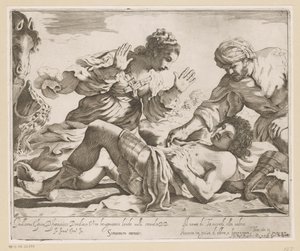 Erminia und Vafrino finden Tancredi von Giovanni Battista Pasqualini