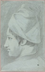 Kopf eines Jungen mit Hut im Profil von Giovanni Battista Piazzetta