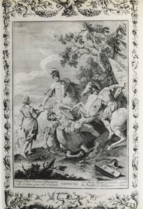 Jerusalem befreit, Gesang XX, Illustration für das Gedicht von Torquato Tasso (1544-1595), Ausgabe veröffentlicht in Venedig 1745
