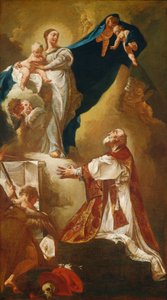 Madonna und Kind erscheinen dem heiligen Philipp Neri