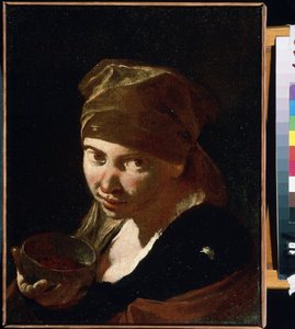 Porträt eines kleinen Mädchens von Giovanni Battista Piazzetta