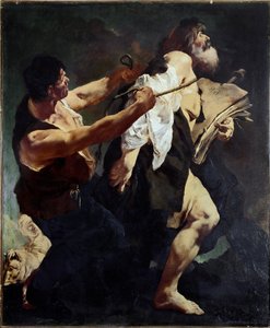 Der heilige Jakobus der Ältere wird zum Märtyrer (Öl auf Leinwand) von Giovanni Battista Piazzetta