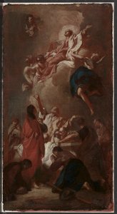 Skizze für die Himmelfahrt der Jungfrau für St. James, Zbraslav, bei Prag, um 1744 von Giovanni Battista Piazzetta