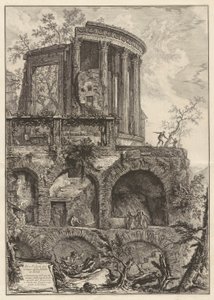 Altra Veduta del tempio della Sibilla in Tivoli, aus Vedute di Roma von Giovanni Battista Piranesi