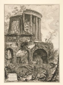 Altra Veduta del tempio della Sibilla in Tivoli (Eine andere Ansicht des Tempels der Sibylle in Tivoli), aus Vedute di Roma von Giovanni Battista Piranesi